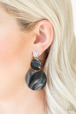 Paparazzi "Miami Mariner" Black Earrings Paparazzi Jewelry
