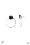 Paparazzi "  Simply Stone Dweller" Black Post Earrings Paparazzi Jewelry