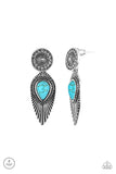 Paparazzi "Fly Into The Sun" Blue Post Earrings Paparazzi Jewelry