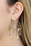 Paparazzi VINTAGE VAULT "ARTIFACTS Of Life" Brass Post Earrings Paparazzi Jewelry