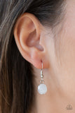 Paparazzi "Native New Yorker" White Lanyard Necklace & Earring Set Paparazzi Jewelry