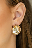 Paparazzi VINTAGE VAULT "Movie Star Sparkle" Gold Post Earrings Paparazzi Jewelry