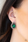 Paparazzi "Debutante Debut" Green Post Earrings Paparazzi Jewelry