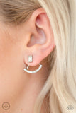 Paparazzi "Delicate Arches" White Post Earrings Paparazzi Jewelry