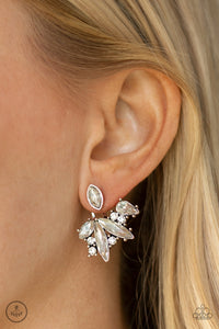 Paparazzi "Deco Dynamite" White Post Earrings Paparazzi Jewelry