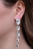 Paparazzi "Red Carpet Radiance" White Earrings Paparazzi Jewelry