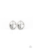 Paparazzi "Movie Star Sparkle" White Post Earrings Paparazzi Jewelry