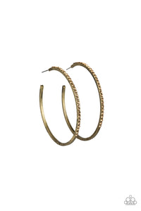 Paparazzi VINTAGE VAULT "Trending Twinkle" Brass Earrings Paparazzi Jewelry