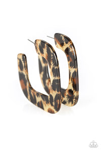 Paparazzi "Cheetah Incognita" EXCLUSIVE Brown Earrings Paparazzi Jewelry