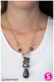 Paparazzi "Along For The Ride" Silver Necklace & Earring Set Paparazzi Jewelry