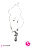 Paparazzi "Along For The Ride" Silver Necklace & Earring Set Paparazzi Jewelry