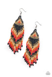 Paparazzi "Colors of the Wind" EXCLUSIVE Black Earrings Paparazzi Jewelry