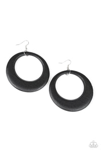 Paparazzi "Modern Malibu Barbie " Black Earrings Paparazzi Jewelry