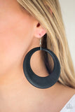 Paparazzi "Modern Malibu Barbie " Black Earrings Paparazzi Jewelry