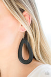 Paparazzi VINTAGE VAULT "Malibu Mimosas" Black Earrings Paparazzi Jewelry