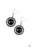 Paparazzi "Natural-Born Nomad" Black Earrings Paparazzi Jewelry