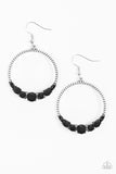 Paparazzi VINTAGE VAULT "Self-Made Millionaire" Black Earrings Paparazzi Jewelry