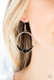 Paparazzi VINTAGE VAULT "Self-Made Millionaire" Black Earrings Paparazzi Jewelry