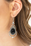 Paparazzi "CAMEO and Juliet" Black Earrings Paparazzi Jewelry