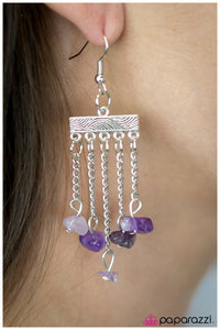 Paparazzi "Natural-Born Bombshell" Purple Earrings Paparazzi Jewelry