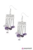 Paparazzi "Natural-Born Bombshell" Purple Earrings Paparazzi Jewelry