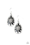 Paparazzi "Floral Morals" Black Earrings Paparazzi Jewelry