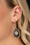 Paparazzi "Floral Morals" Black Earrings Paparazzi Jewelry