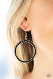 Paparazzi VINTAGE VAULT "Spark Their Attention" Black Earrings Paparazzi Jewelry