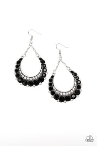 Paparazzi VINTAGE VAULT "Once in a Showtime" Black Earrings Paparazzi Jewelry