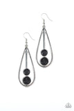 Paparazzi "Natural Nova" Black Earrings Paparazzi Jewelry