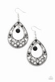 Paparazzi VINTAGE VAULT "Gotta Get That Glow" Black Earrings Paparazzi Jewelry