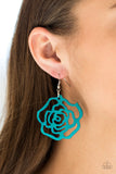 Paparazzi "Island Rose" Blue Earrings Paparazzi Jewelry
