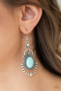 Paparazzi "CAMEO and Juliet" Blue Earrings Paparazzi Jewelry