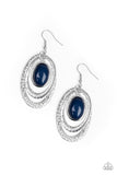 Paparazzi VINTAGE VAULT "Seaside Spinster" Blue Earrings Paparazzi Jewelry
