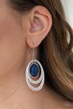 Paparazzi VINTAGE VAULT "Seaside Spinster" Blue Earrings Paparazzi Jewelry