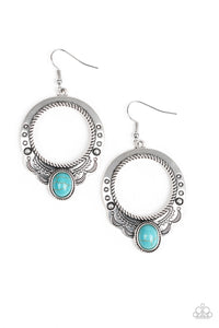 Paparazzi "Natural Springs" Blue Earrings Paparazzi Jewelry