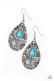 Paparazzi "Modern Monte Carlo" Blue Earrings Paparazzi Jewelry