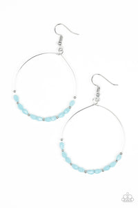 Paparazzi "Prize Winning Sparkle" Blue Earrings Paparazzi Jewelry