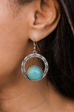 Paparazzi "Mesa Mood" FASHION FIX Blue Earrings Paparazzi Jewelry