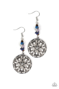 Paparazzi "Adobe Dweller" Blue Earrings Paparazzi Jewelry