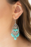 Paparazzi "Gorgeously Genie" Blue Earrings Paparazzi Jewelry