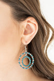 Paparazzi "Vibrant Venture" Blue Earrings Paparazzi Jewelry