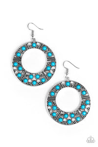 Paparazzi "San Diego Samba" Blue Earrings Paparazzi Jewelry