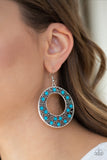 Paparazzi "San Diego Samba" Blue Earrings Paparazzi Jewelry