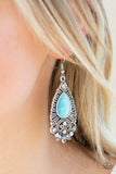 Paparazzi "Majestically Malibu" Blue Earrings Paparazzi Jewelry