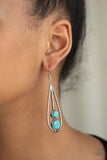 Paparazzi "Natural Nova" Blue Earrings Paparazzi Jewelry