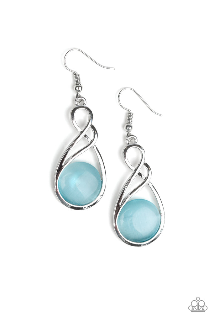 Paparazzi blue moonstone earrings Clearance