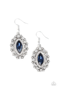 Paparazzi "Long May She Reign" Blue Earrings Paparazzi Jewelry