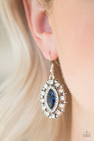 Paparazzi "Long May She Reign" Blue Earrings Paparazzi Jewelry