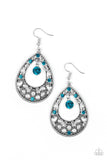 Paparazzi "Gotta Get That Glow" Blue Earrings Paparazzi Jewelry